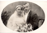 Hochzeit / Marriage Johannes Zohren & Sybilla Lenders 08.10.1929 in Düsseldorf/D